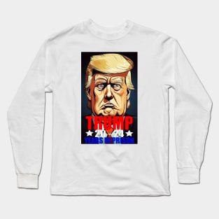 Donald Trump Mugshot Long Sleeve T-Shirt